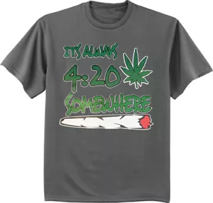 Mens Big and Tall Funny Weed Pot 420 Stoner T-shirt Graphic Tee Clothing Apparel - Picture 1 of 1