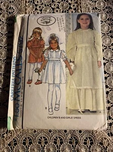 McCalls 5792 Flower Girl -1st Communion - Boho Dress -Laura Ashley Pattern Sz 7 - Picture 1 of 4