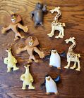 Madagascar Mcdonald's Toys, 2 Skipper, Sid, Alex & Melman, 1 Moto Lot Of 9