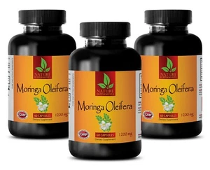 Natural Fat Burner - Moringa Oleifera Leaf Extract Powder Fat Metabolism - 3 Bot - Picture 1 of 6