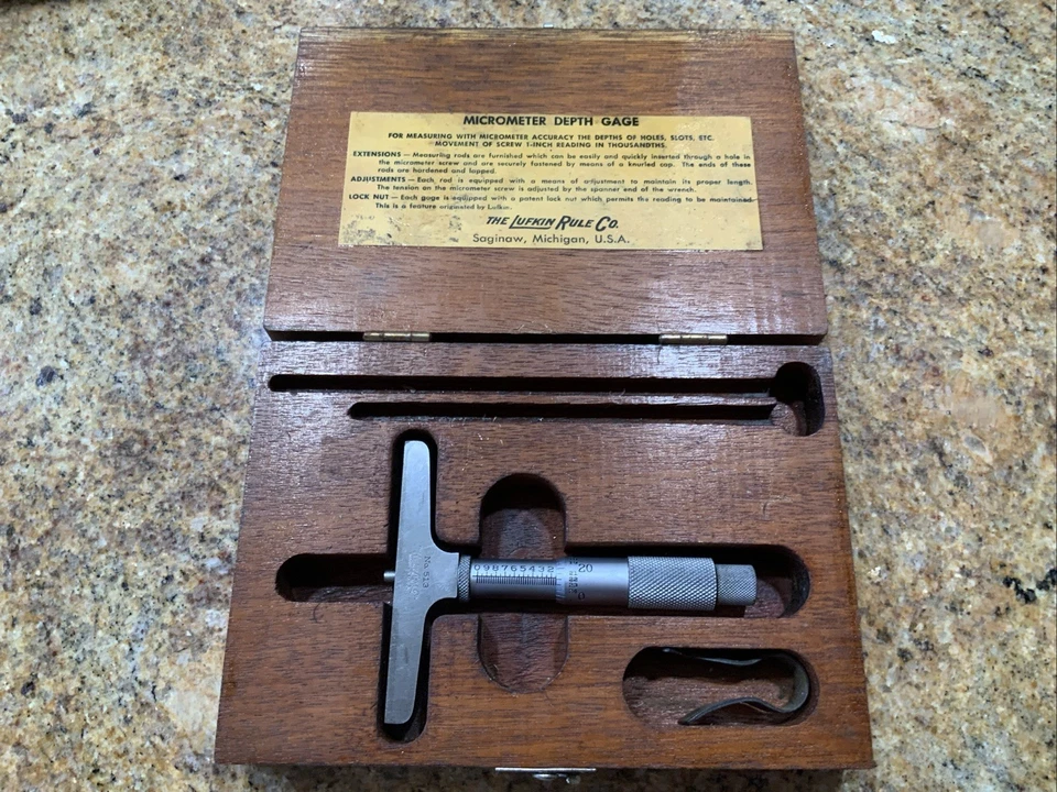 Lufkin Rule Co. 号 513 0 - 1 英寸深度计  — 第 1/2 张图片