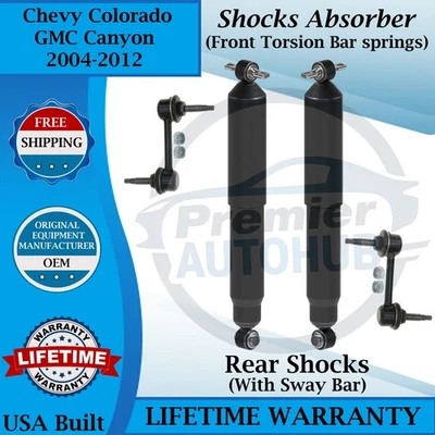 Monroe OEM Rear Shocks W/ Sway Bar For 2004-2012 GMC Canyon/Chevy Colorado - Image 1 of 4