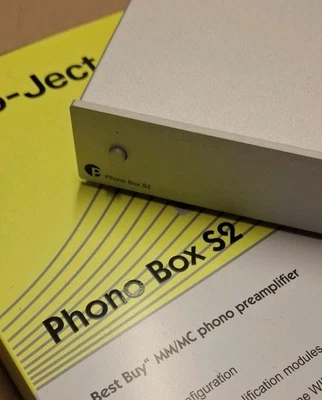 Pro-Ject Phono Box S2 MM MC Phono Vorverstärker Plattenspieler silber - Bild 1 von 4