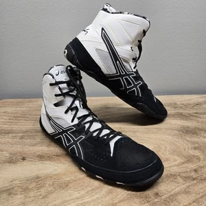Zapatos de Lucha Asics Cael Sanderson v7.0 Hombres 15 Negro/Blanco Comodidad Rendimiento - Imagen 1 de 13