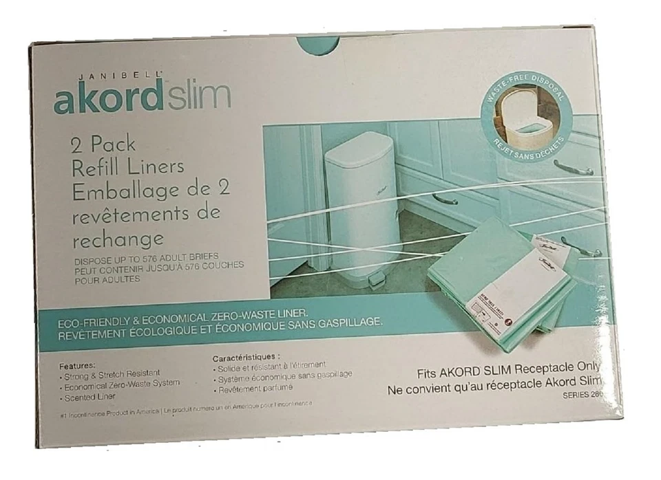 AKORD 2-pack Liner Refills for 280 Slim Model