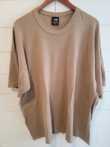 Vintage Rothco dünnes khaki Hemd XXXL Einzelnaht Farbflecken  - Bild 1 von 9