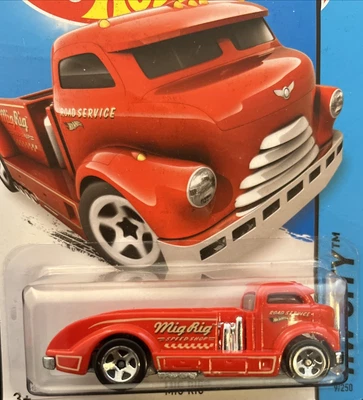 Hot Wheels City Works 2015, plataforma Mig, rojo, 9/250 Foto 1 de 3