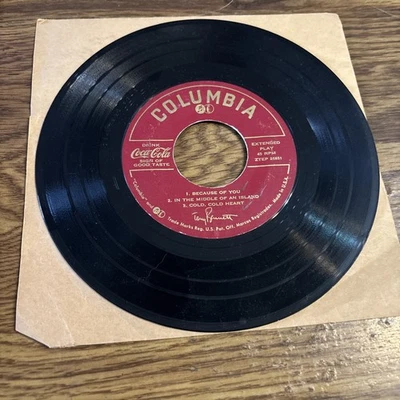 Tony Bennet 7" EP  1957 Columbia Coca Cola  Ztep 26852 - Image 1 of 2