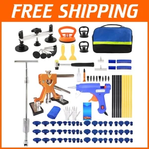 Complete Dent Puller Kit with T-Bar Tool & Vacuum for All Car Models - 101 pcs - Foto 1 di 2