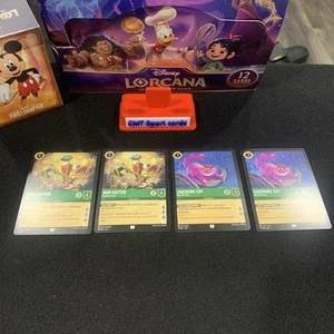 Lotto 4 carte Disney Lorcana Alice nel paese delle meraviglie 2023. - Foto 1 di 2