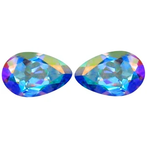 2.24 ct (2pcs) World class MATCHING PAIR Pear (8 x 5 mm) Mercury Mystic Topaz - Picture 1 of 1