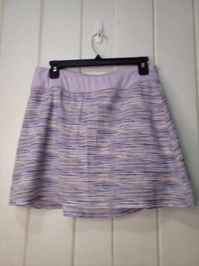 Falda corta Zelos para mujer M con pantalones cortos patrón atlético activo púrpura azul - Imagen 1 de 15
