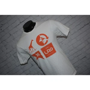 Lifted Research Group LRG T-Shirt Mens Size Medium White Cotton Short Sleeve - Picture 1 of 9