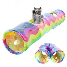 Collapsible Cat Tunnel Tube Interactive Cat Peek Hole Toys for Kitten Pet Rabbit