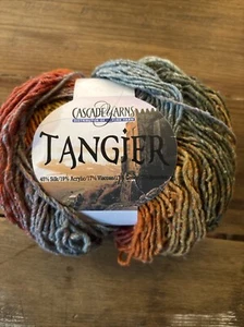 1 Skein Cascade Yarns Tangier Silk Cotton Acrylic Rayon Blend #25 Fine Yarn - Picture 1 of 2