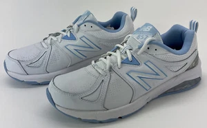 New Balance 857v2 Womens Size 11 D Motion Control White Blue Training Shoes - Picture 1 of 6