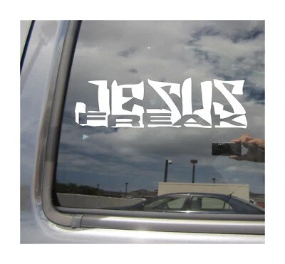 Jesus Freak - Cristo Seguidor Cristiano Coche Vinilo Calcomanía Ventana Adhesivo 08412 Foto 1 de 2