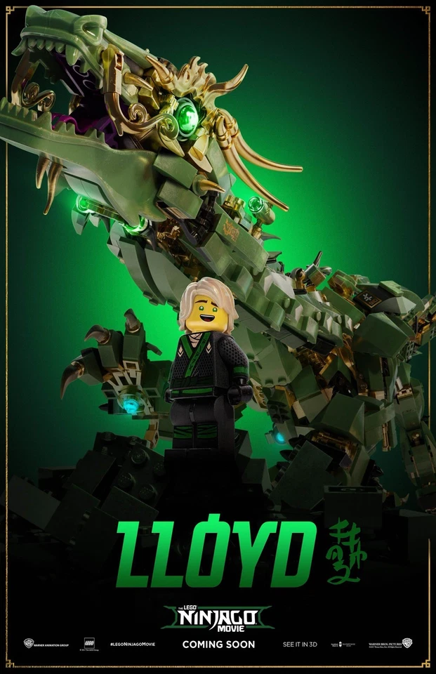 The Lego Ninjago Movie poster - 11 x 17 inches - Lego poster - Lloyd