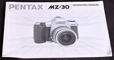 Original Pentax MZ-30 Camera User Manual 1999 Edition - Excellent - Image 1 of 3