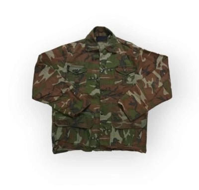 Chaqueta vintage con botones Ben Lee camuflada utilitaria para hombre mediana Foto 1 de 4