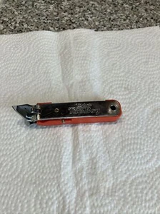 Vintage Red Orange Vaughan Tap Boy Beer Can Bottle Opener Corkscrew - Picture 1 of 10