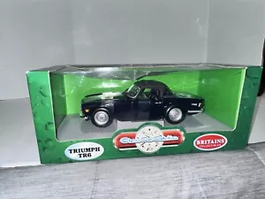 Coche diecast raro escala 1/18 Triumph Tr6 negro Gran Bretaña/ERTL # 7898 SIN USAR, EN CAJA - Imagen 1 de 15