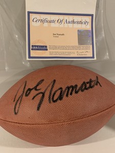 joe namath autographed football