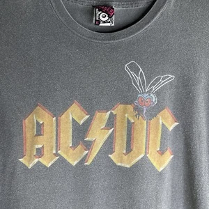 T-shirt vintage AC/DC XL Y2K fine anni 90 logo rock band chaser tag - Foto 1 di 9