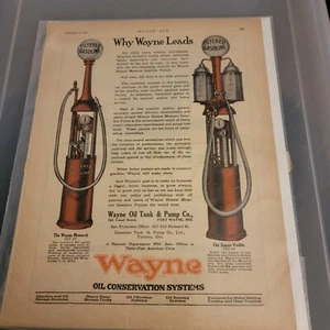 1922 Motor Age MAG. Farbdruck AD, WAYNE Benzinpumpen, Ft Wayne. "Ind 9x11,5" - Bild 1 von 2