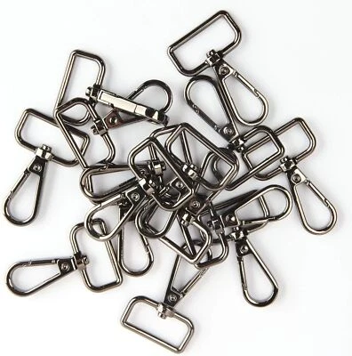 20pc Metal Swivel Lobster Clasp Claw Clips Snap Hooks for Keychain Purse Handbag - Image 1 of 4