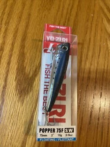 YO-ZURI LX Sardine Popper 75F SW Top Water Floating 3'' Fishing Lure 3/8 oz - Picture 1 of 1