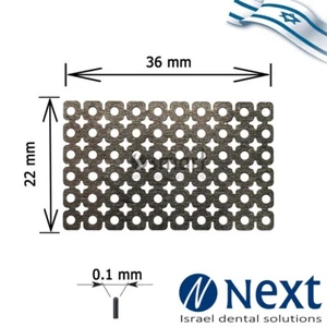 Surgical Titanium membrane 36x22x01 Ø 1.4 mesh bone tack barrier - Picture 1 of 4