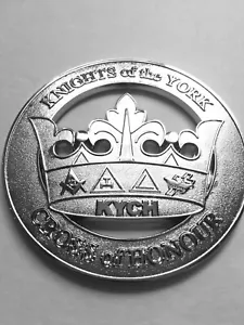 Emblema de automóvil masónico de metal cromado Knights of the York - Imagen 1 de 1