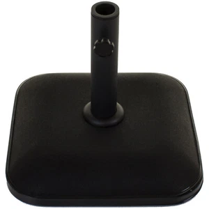 New York Square Parasol Base outdoor Gardening Flat Base in Black - Picture 1 of 7