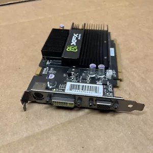 PCIe x16 nVIDIA XFX GF8500GT 500M 512MB DDR2 TV DVI VGA DVI S-Video Silent - Picture 1 of 3