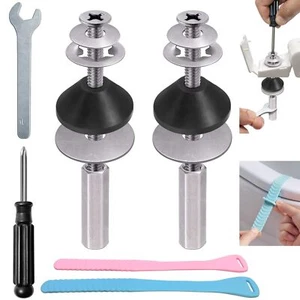 Toilet Seat Screws Replacement Kit Toilet Seat Bolts Replacement Kit Heavy Du... - Picture 1 of 6