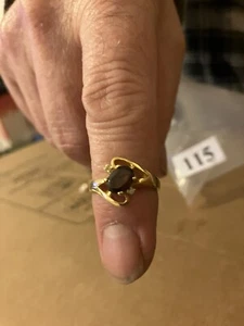 Gold Plated Crystal Ring - Picture 1 of 2