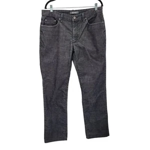 Mens Kenneth Cole Reaction Pants Corduroy Thin Two Toned Striped Black 34 x 32 - Picture 1 of 12