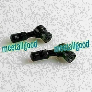 Pair 83 Degree Valve Stems For HONDA YAMAHA KAWASAKI BMW Black 2PCS Universal - Picture 1 of 3