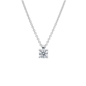 Collana/Girocollo Diamante NATURALE 0.20 Carati oro bianco 18 kt - Foto 1 di 1
