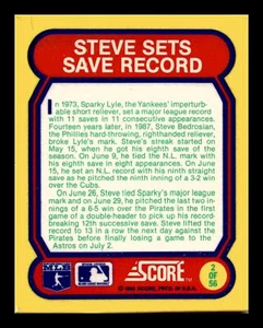 1988 Score Steve Bedrosian Magic Motion #2 Philadelphia Phillies Mint - Picture 1 of 2