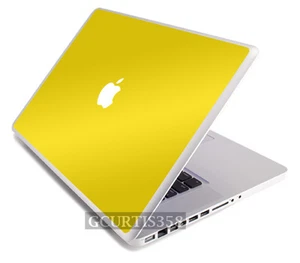 YELLOW Vinyl Lid Skin Cover Decal fits Apple Original Macbook 13" Laptop - Picture 1 of 1