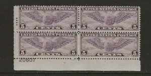 US Scott #C16 Plate Block Fine/Very Fine MNH Cat. Value $95.00 #582 - Picture 1 of 1
