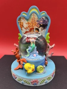 Vintage DISNEY The Little Mermaid Mini Snow Globe Original Art Work Banned 1990 - Picture 1 of 7