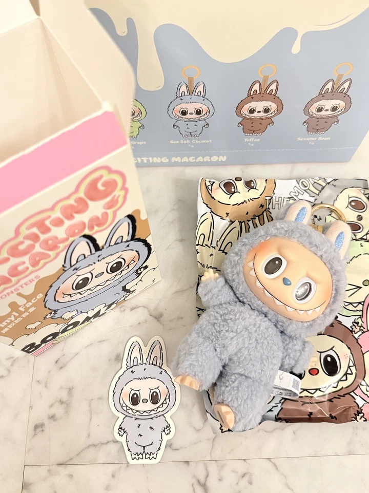 Authentic POP MART Labubu The Monsters Exciting Macaron Sea Salt Coconut 🩵