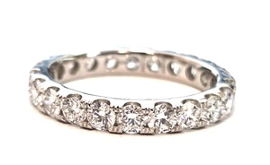 Lowest Price High Quality 1.42CT -14k Gold Eternity Lab Grown Diamond HPHT VVS - Picture 1 of 7