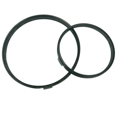 Metal Embroidery Hoop Lot Cork Lined Round 5" and  7" Spring Tension Vintage - Image 1 of 4