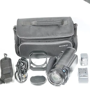 Sony FDR-AX100 Digital 4K Video Handycam Camcorder Black Used Item w/Case - Picture 1 of 24