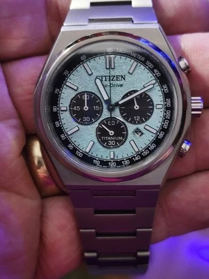 Citizen Super Titanium Sapphire Forza Chronograph Blue Dial Watch CA4610-85M - Image 1 of 4