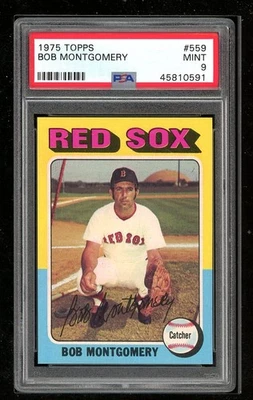 1975 Topps #559 Bob Montgomery PSA 9 - Image 1 of 2